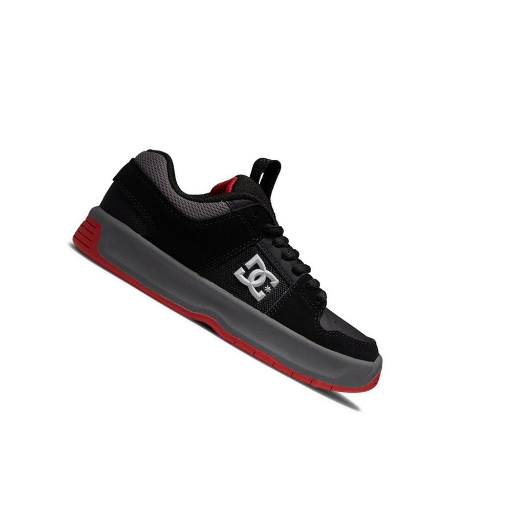 Enfant Black Grey Red Chaussure Skate DC Lynx Zero - france OKD-4759701