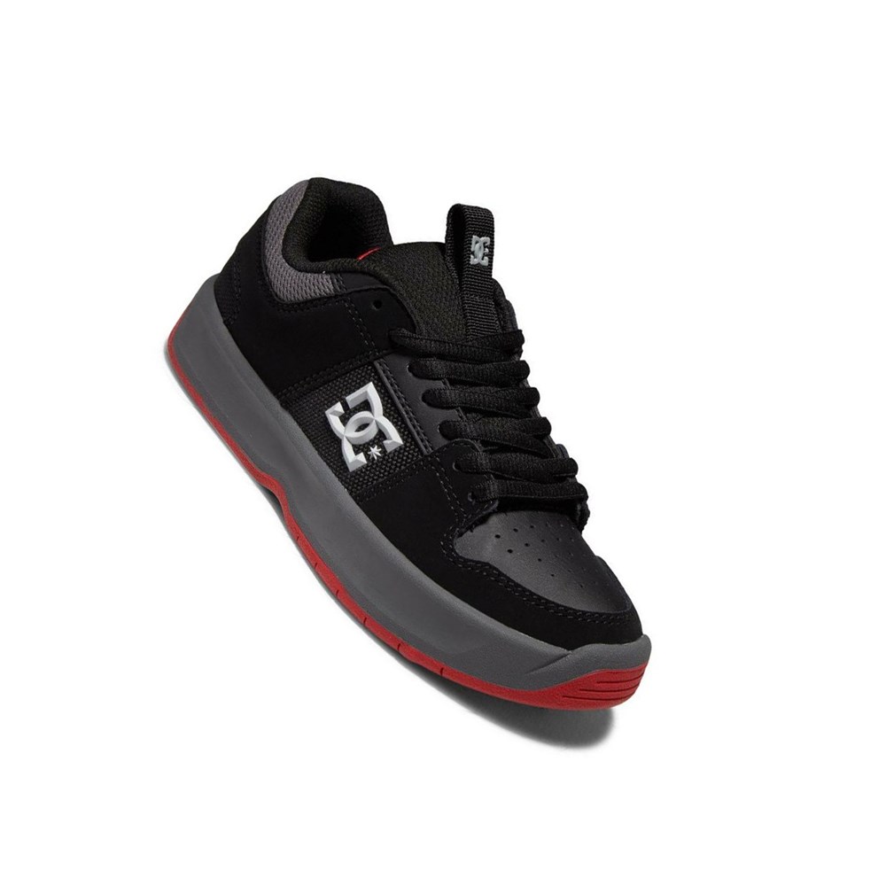 Enfant Black Grey Red Chaussure Skate DC Lynx Zero - france OKD-4759701