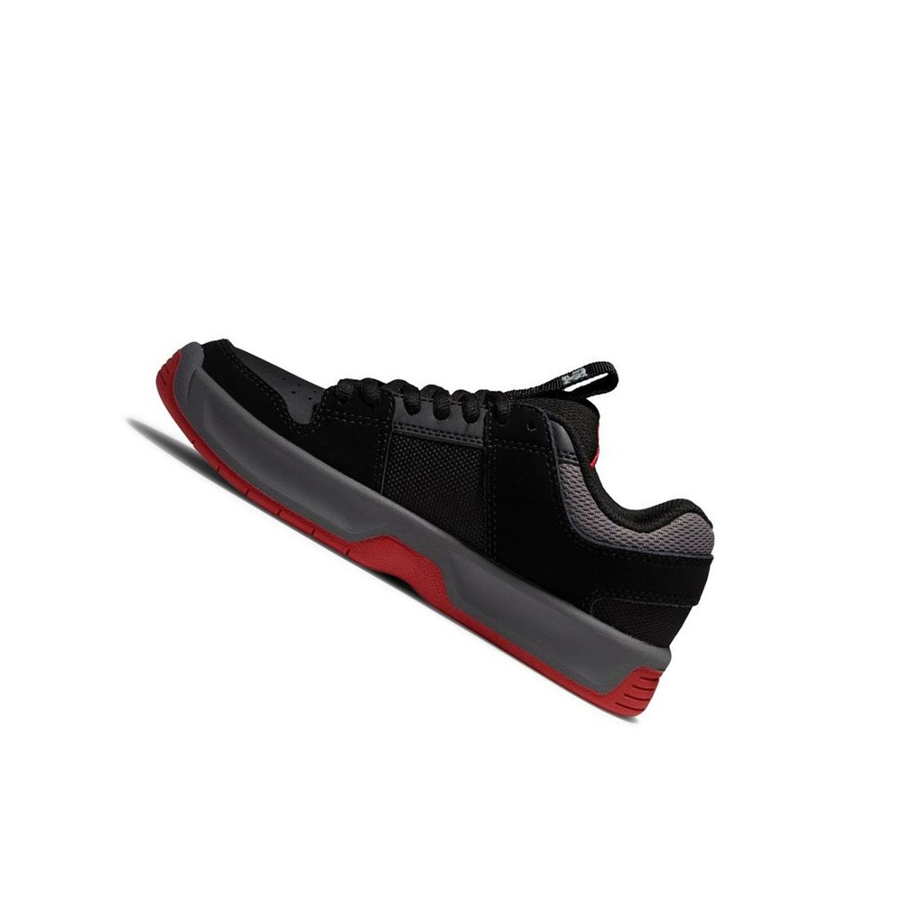 Enfant Black Grey Red Chaussure Skate DC Lynx Zero - france OKD-4759701