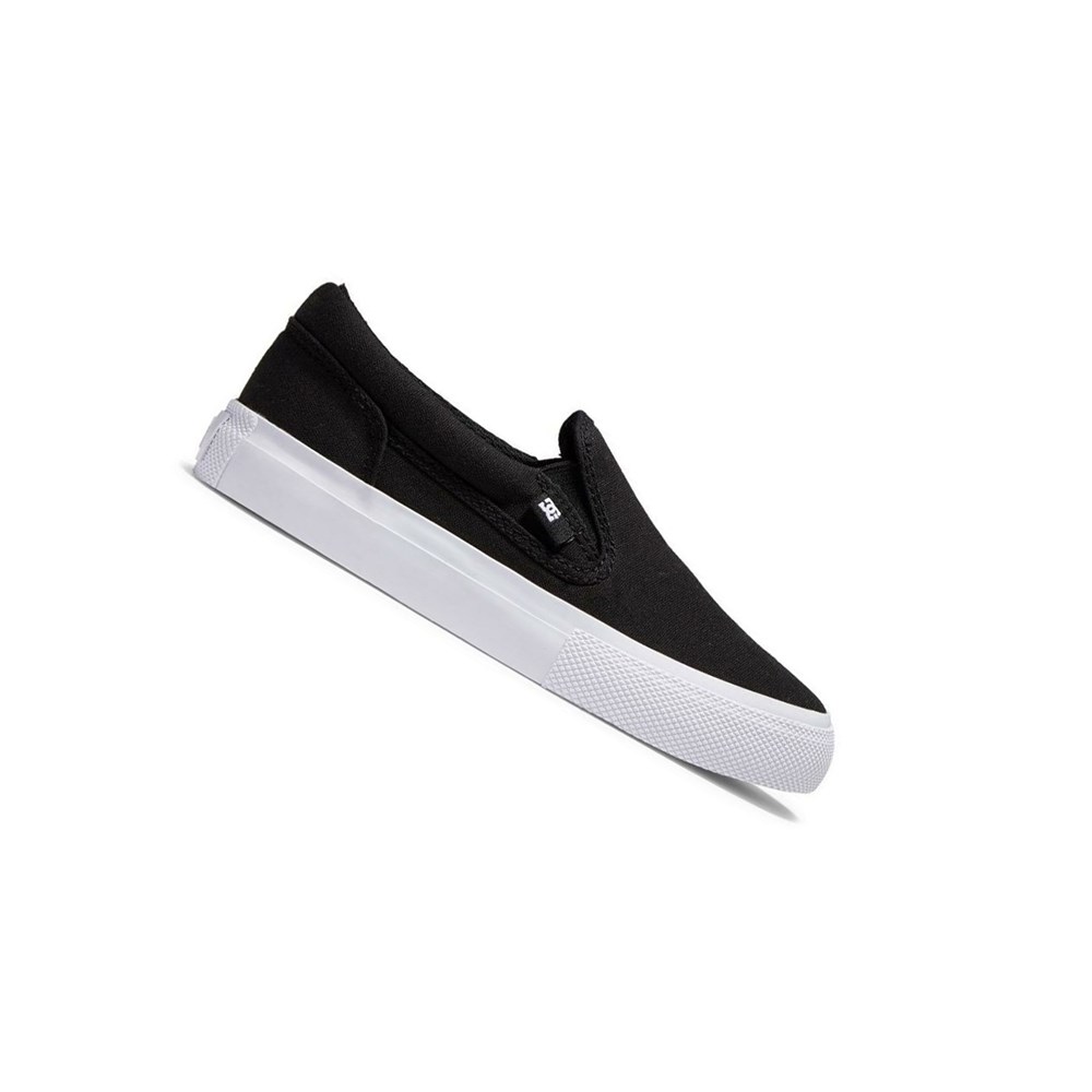 Enfant Black White Chaussure Skate DC Manual - france CLH-1304659