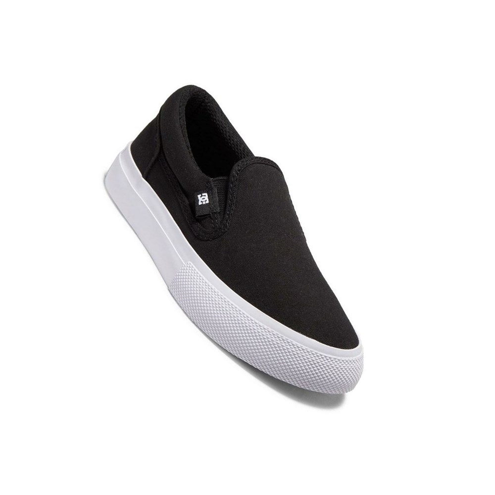 Enfant Black White Chaussure Skate DC Manual - france CLH-1304659