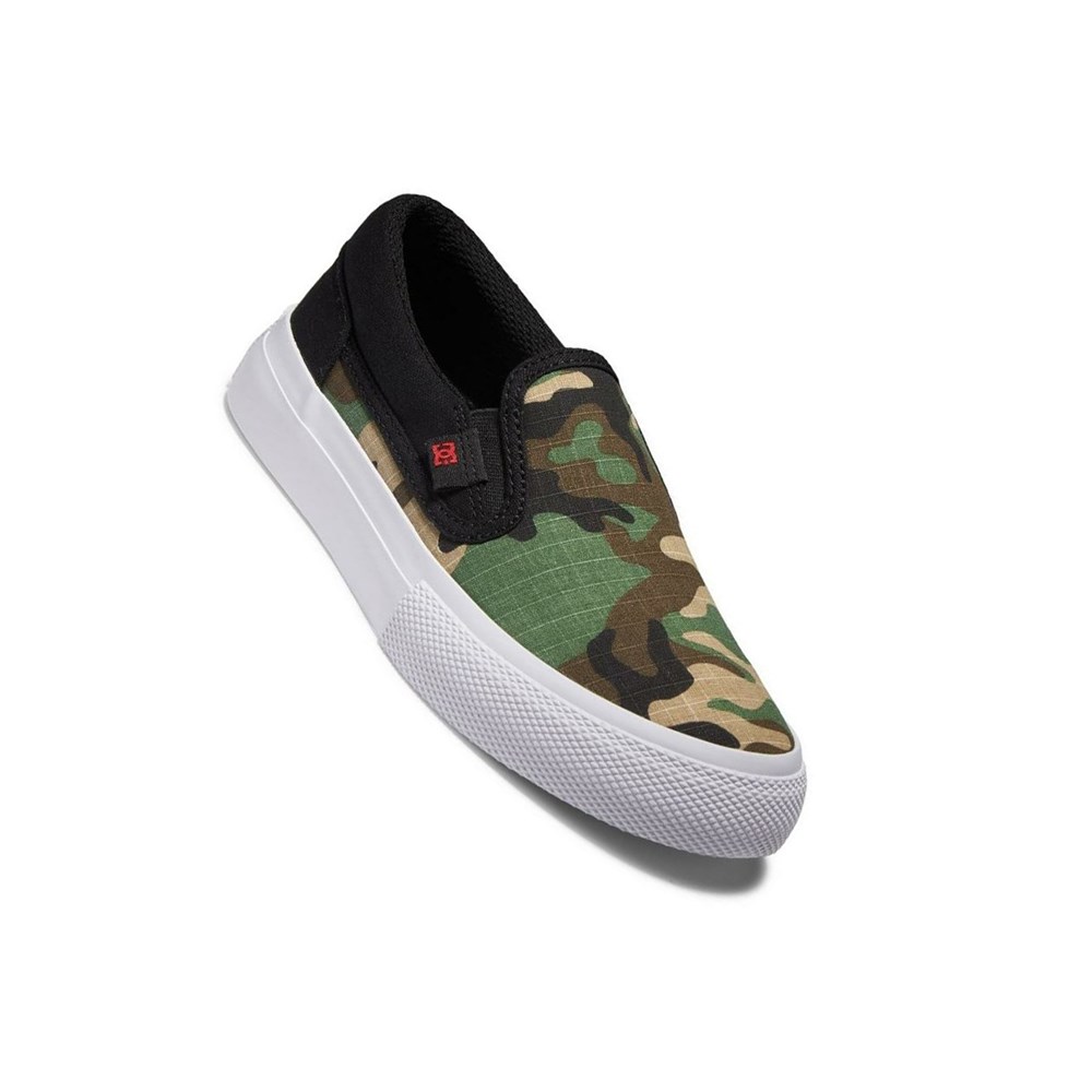 Enfant Black Camo Chaussure Skate DC Manual - france MTM-2635141