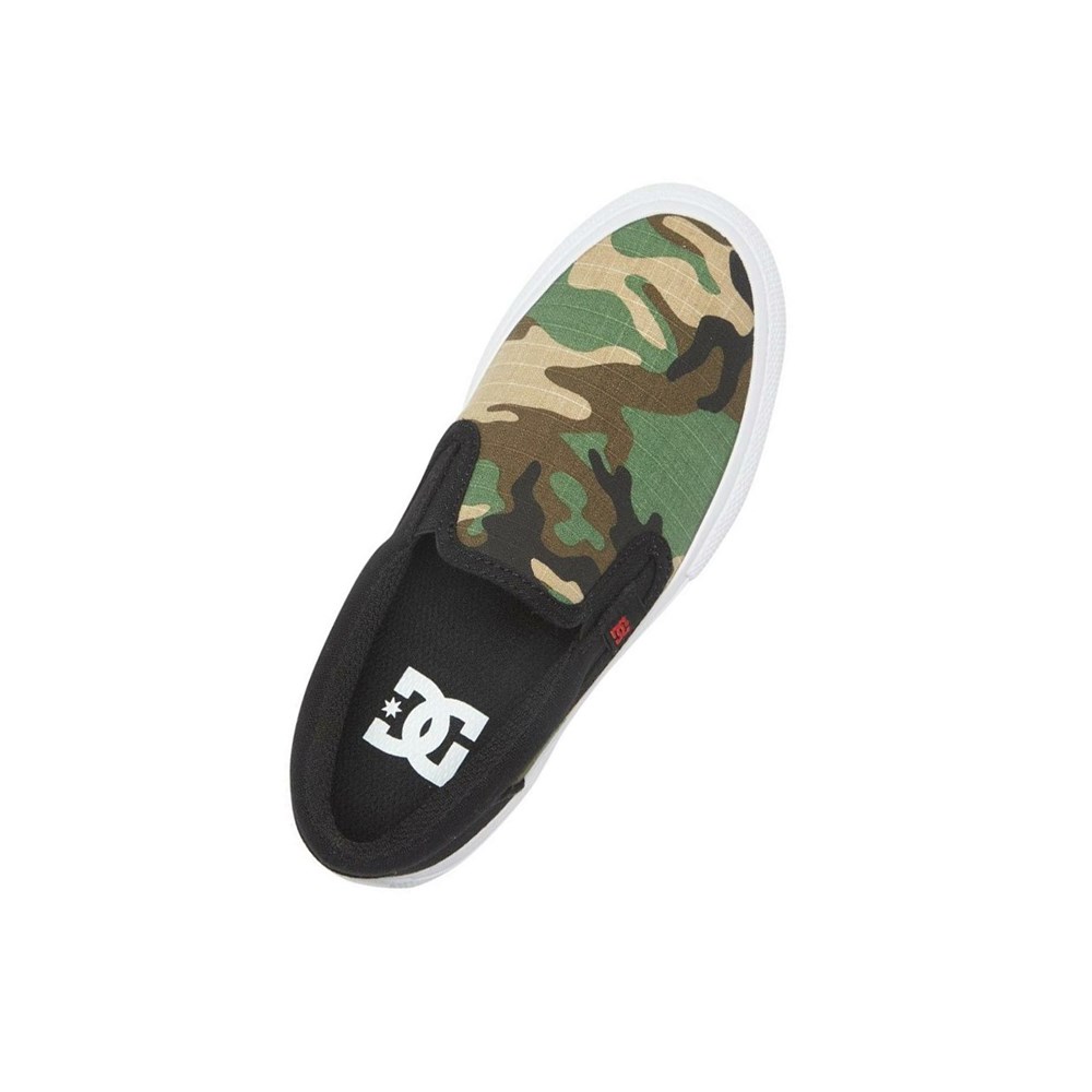 Enfant Black Camo Chaussure Skate DC Manual - france MTM-2635141