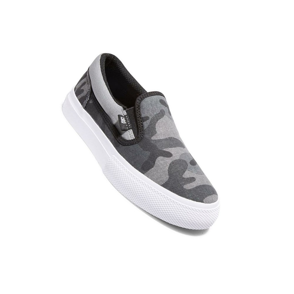 Enfant Black Camo Chaussure Skate DC Manual - france ZXM-8176268