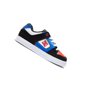 Enfant Black Royal Red Chaussure Skate DC Pure - france GRW-2088163