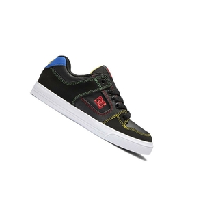 Enfant Black Multicolor Chaussure Skate DC Pure - france AKD-0188354