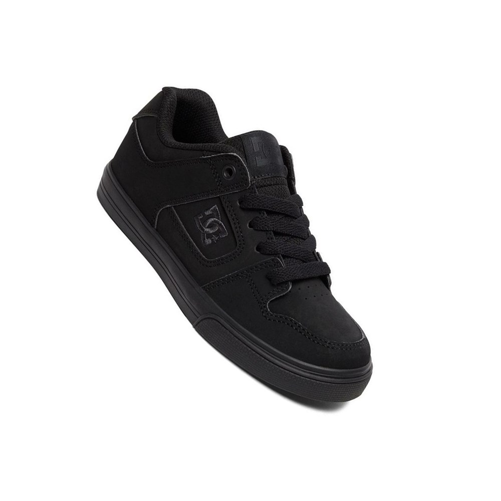 Enfant Noir Chaussure Skate DC Pure - france XJM-6436775