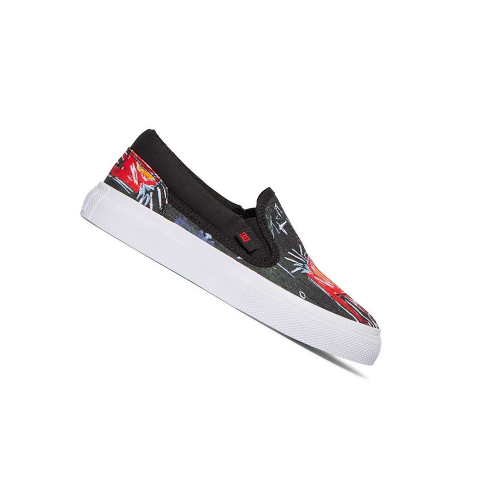 Enfant Black Green Slip On DC Basquiat Manual - france SMM-5727303