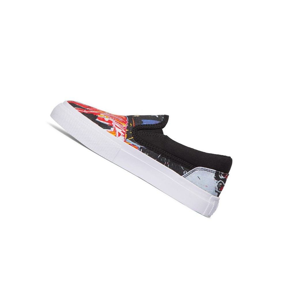 Enfant Black Green Slip On DC Basquiat Manual - france SMM-5727303