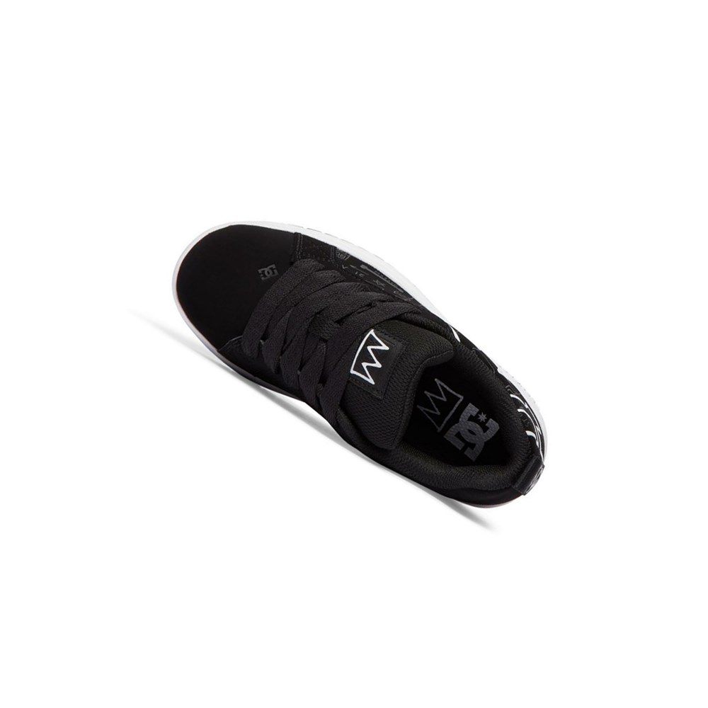 Enfant Black Grey Basket DC Basquiat Court Graffik - france UCJ-6765498