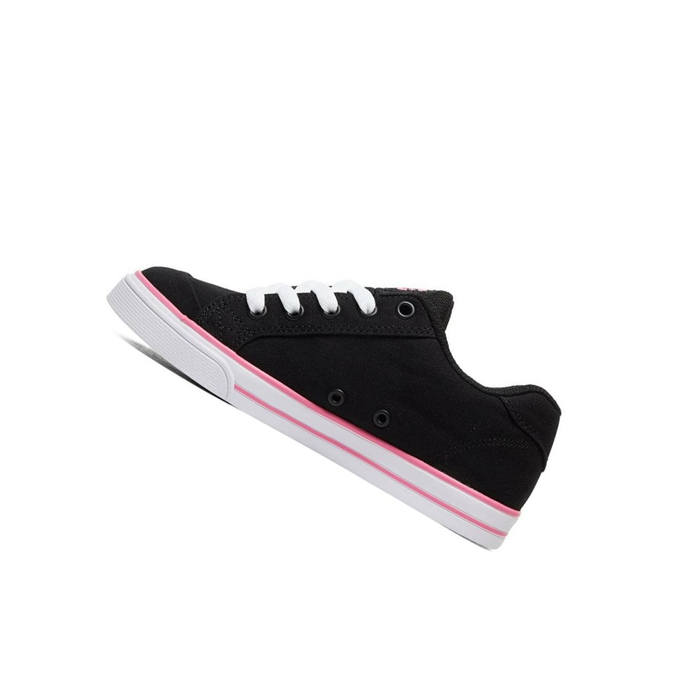 Enfant Black Pink Basket DC Chelsea Canvas - france XTX-1218810