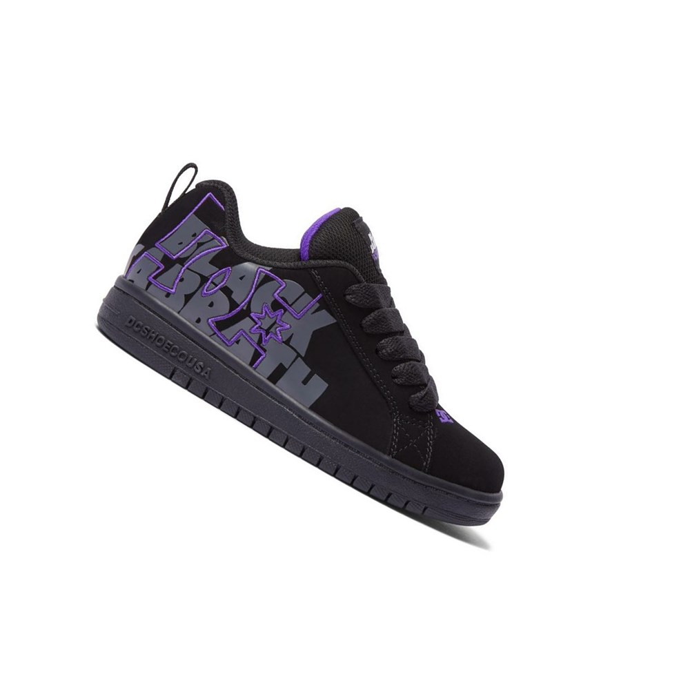 Enfant Black Grey Basket DC DC x Black Sabbath Court Graffik - france PEC-7448534